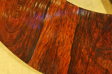 Klein Lyre piano wood grain detail