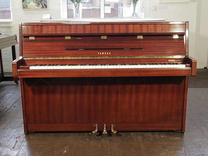 Yamaha Upright Piano For Sale With A Mahogany Case And Polyester Finish