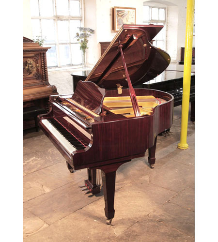 Reconditioned, Weber G-150 baby grand piano for sale with a mahogany gloss case