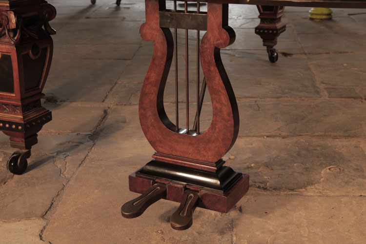 Erard traditionally shaped piano lyre with two pedals.